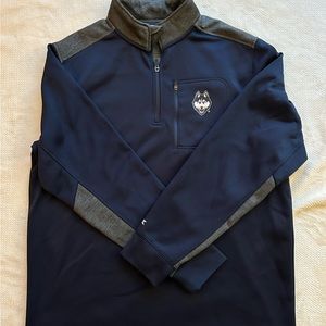 UConn Long Sleeve Quarter Zip